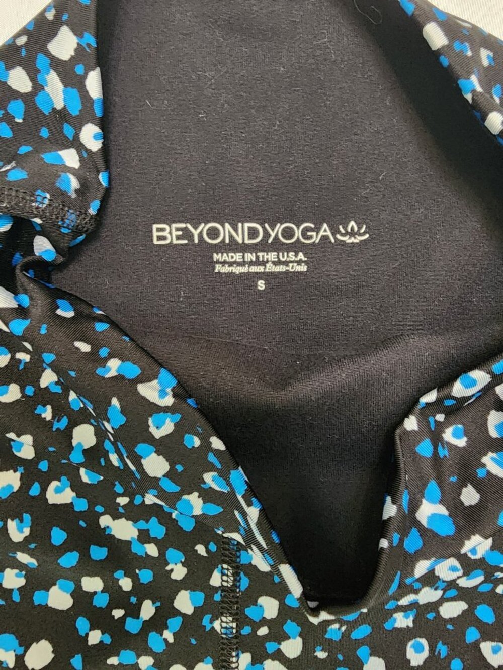 Beyond Yoga Small High Rise Speckled Leggings Ladder Mesh Made USA - Picture 5 of 9
